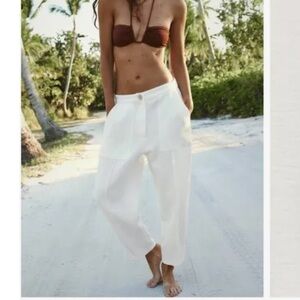 Zara Rustic Fabric Pants